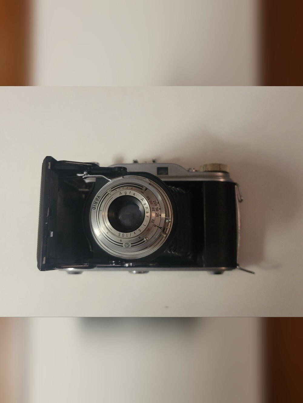 Classic Ansco Viking Folding Film Camera in Black and Silver - Picture 8 of 8